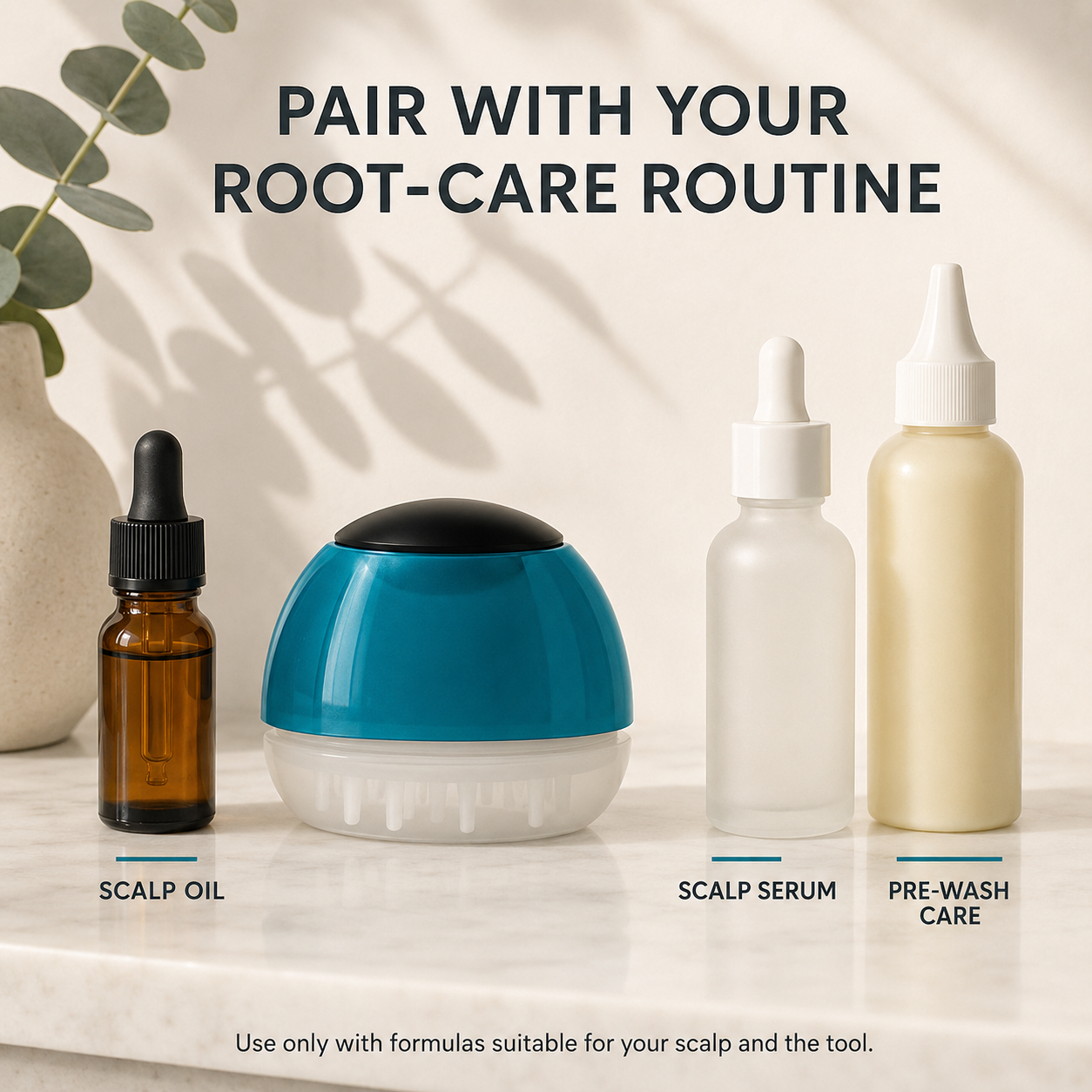 Calm Scalp Applicator Massager — Daily Tension Relief
