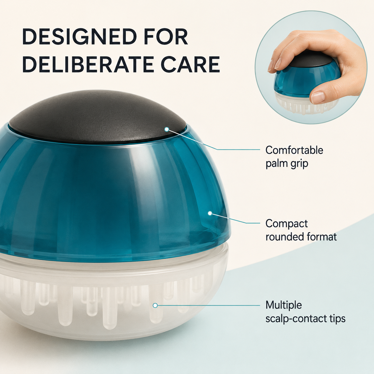 Calm Scalp Applicator Massager — Daily Tension Relief