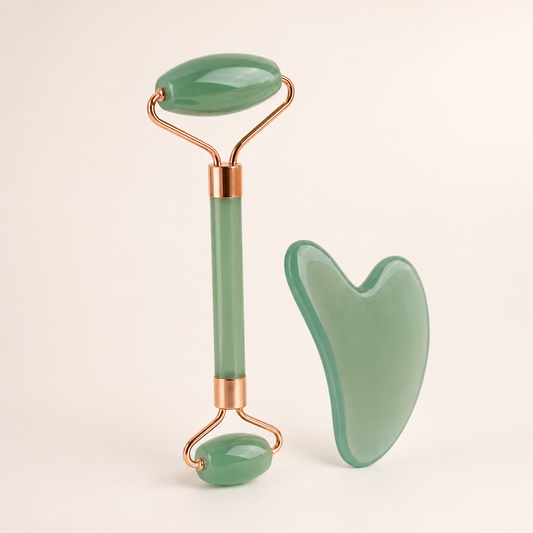 Green Gua Sha Facial Massage Set