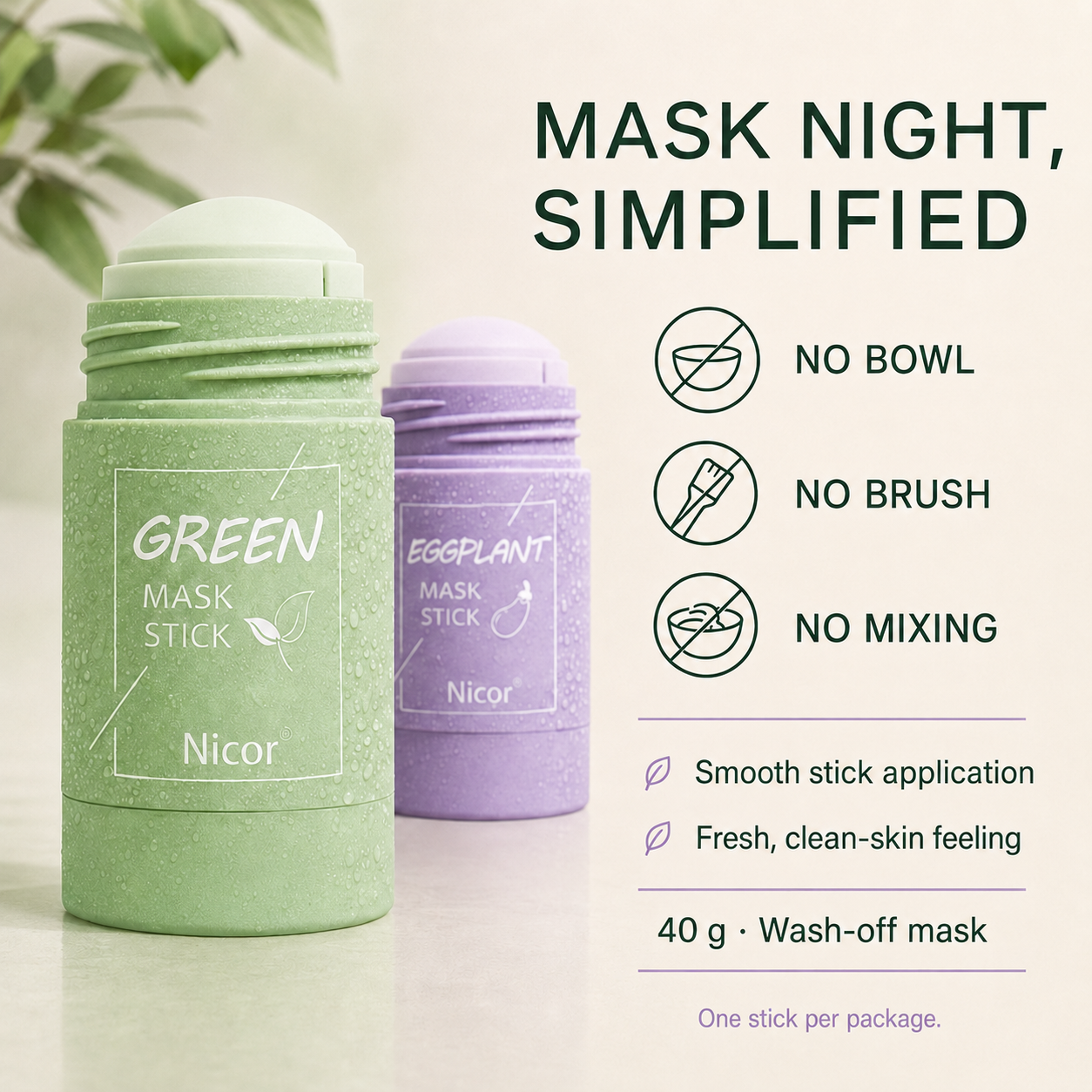 Green Tea Solid Mud Mask Moisturizing Deep