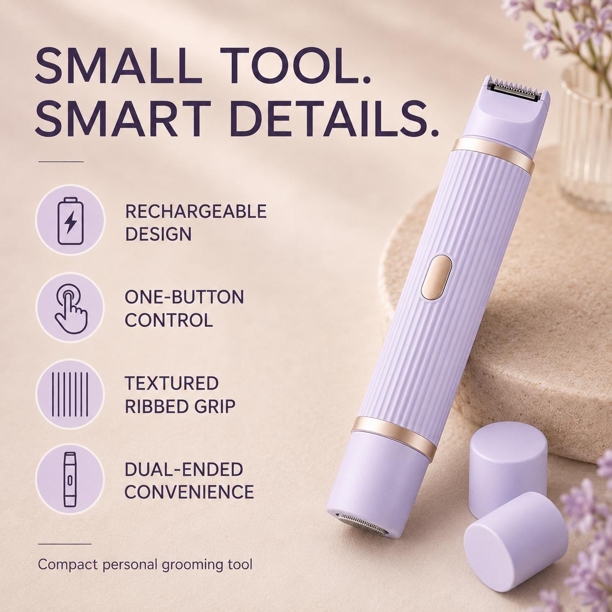 Double-headed Electric Shaver Women's Body Hair Removal Device