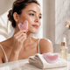 Rose Quartz Gua Sha Tool | Natural Stone Facial Massage Ritual
