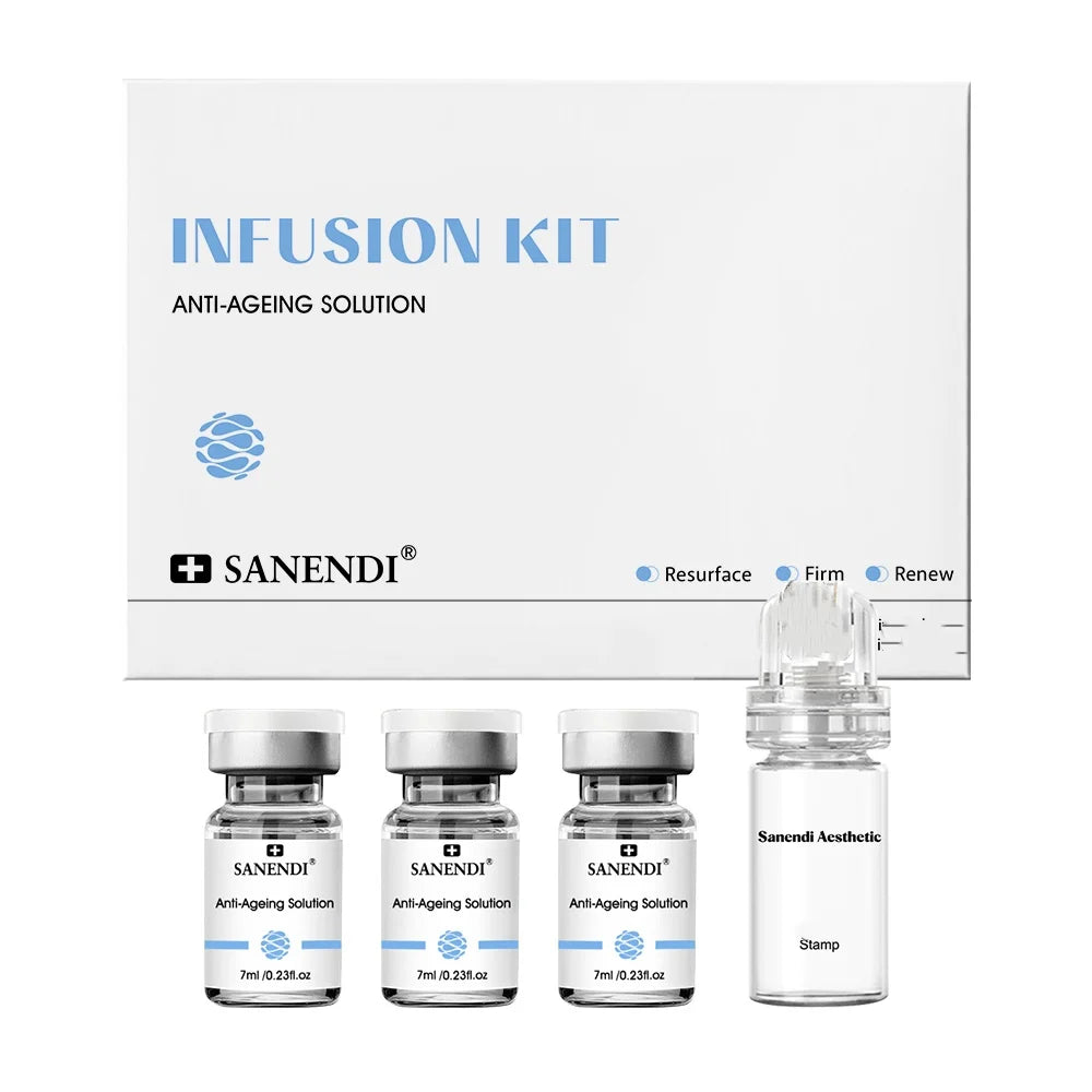 SANENDI Pink Glow Hydrating Facial Serum Set | 10 Vials