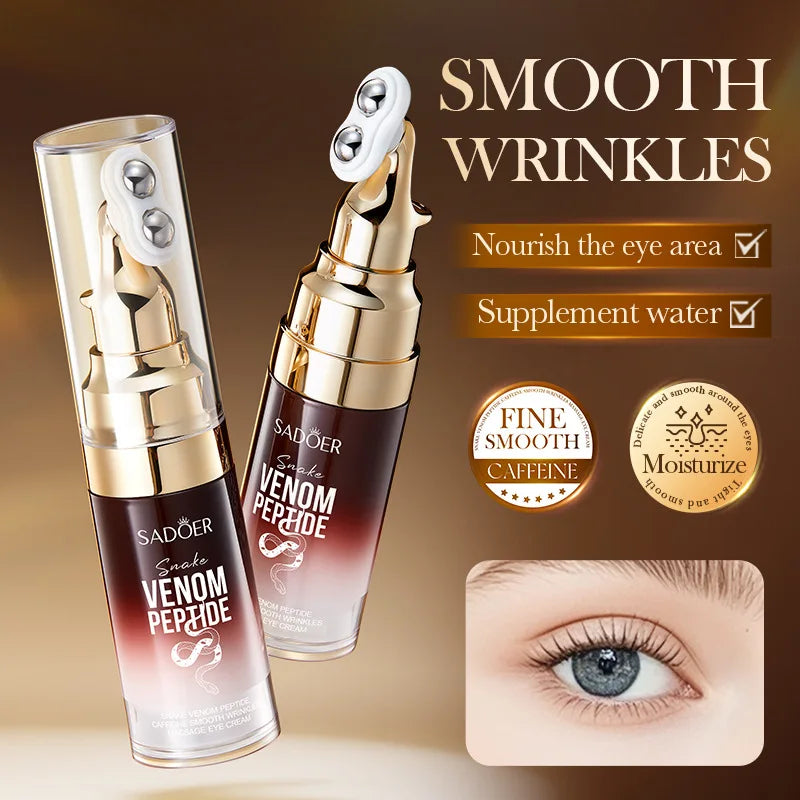 SADOER Peptide & Caffeine Massage Eye Cream | Cooling Under-Eye Care 25gEye Cream