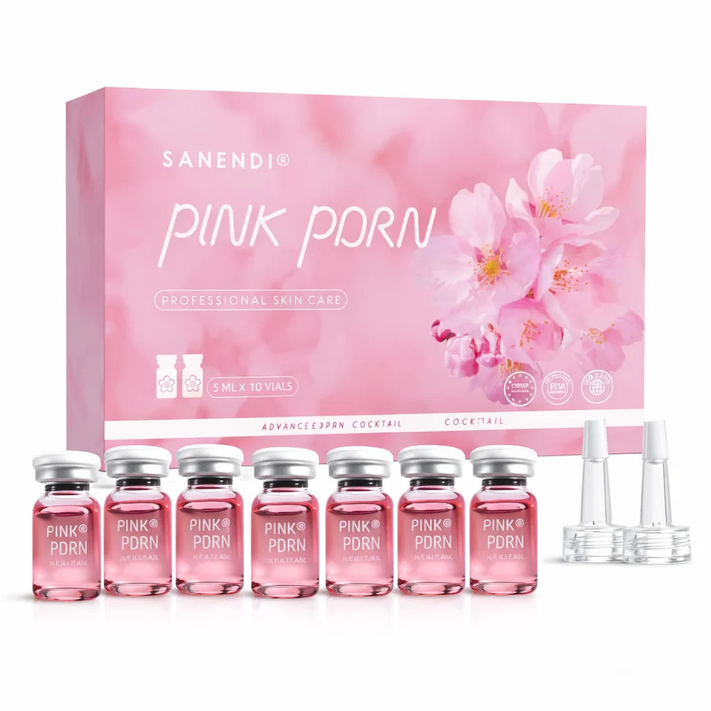 SANENDI Pink Glow Hydrating Facial Serum Set | 10 Vials