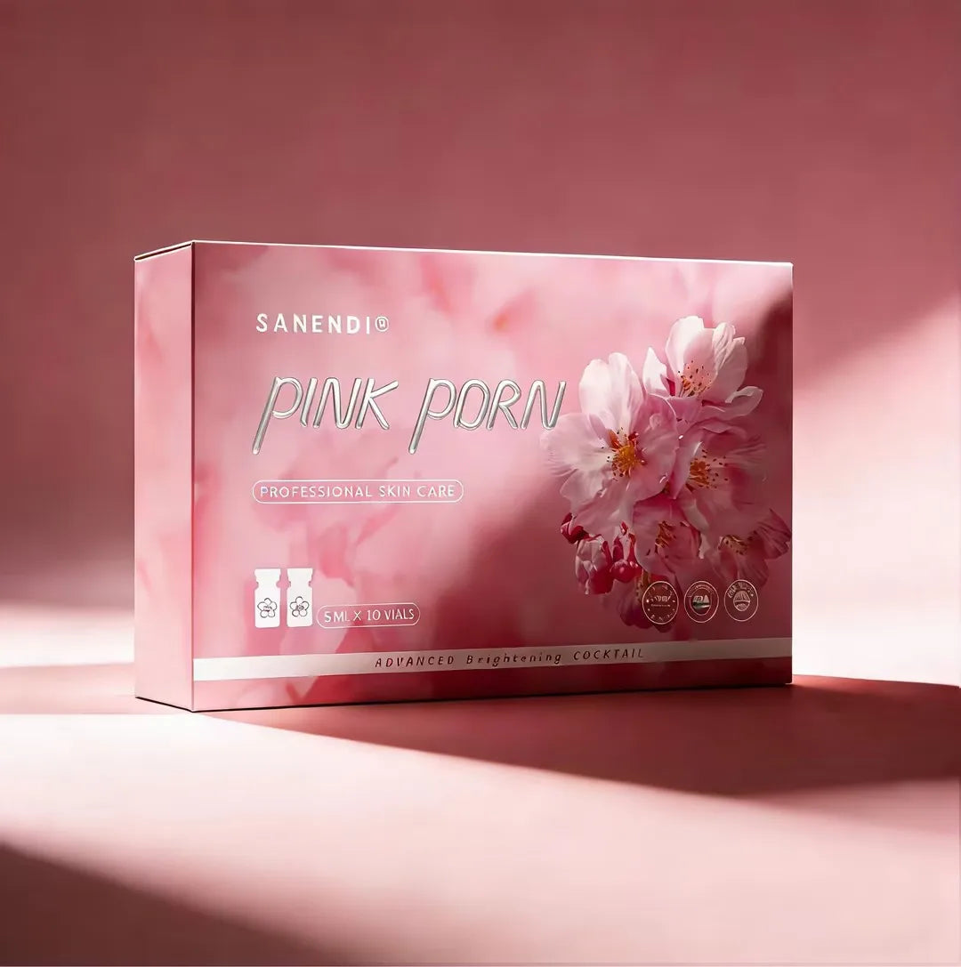 SANENDI Pink Glow Hydrating Facial Serum Set | 10 Vials