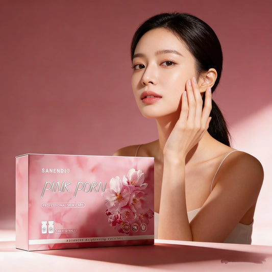 SANENDI Pink Glow Hydrating Facial Serum Set | 10 Vials