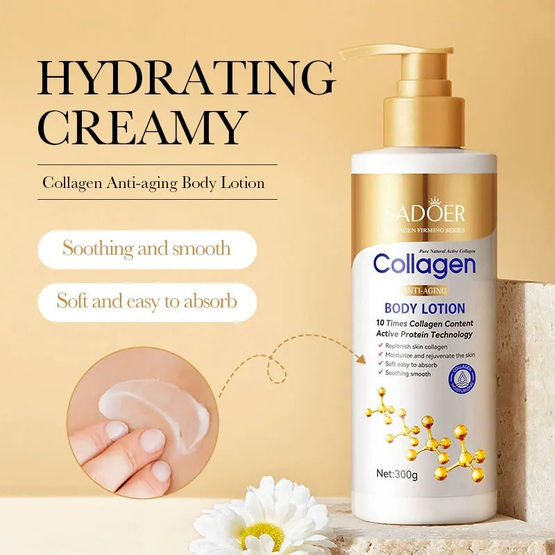 Collagen Body Lotion | Soft Daily Moisture Cream for Smooth-Feeling Skin