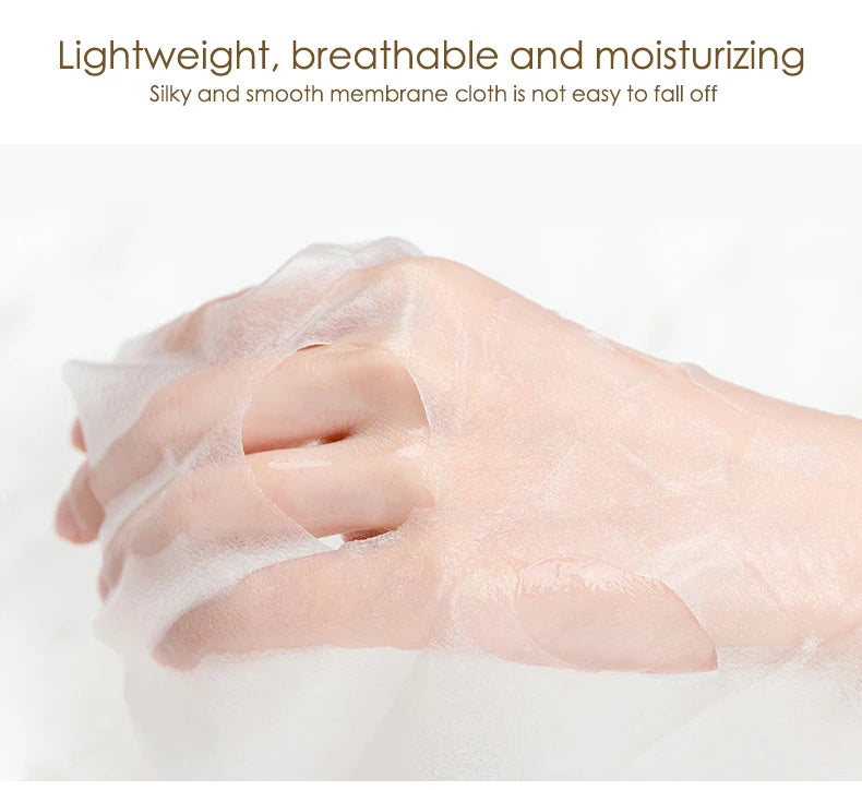 BIOAOUA Gold Glow Hyaluronic Acid Sheet Mask Set | 10 Pieces