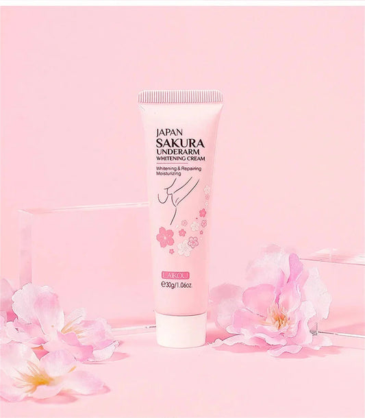 LAIKOU Sakura Underarm & Body Cream | Soft Even-Looking Skin Care 30g