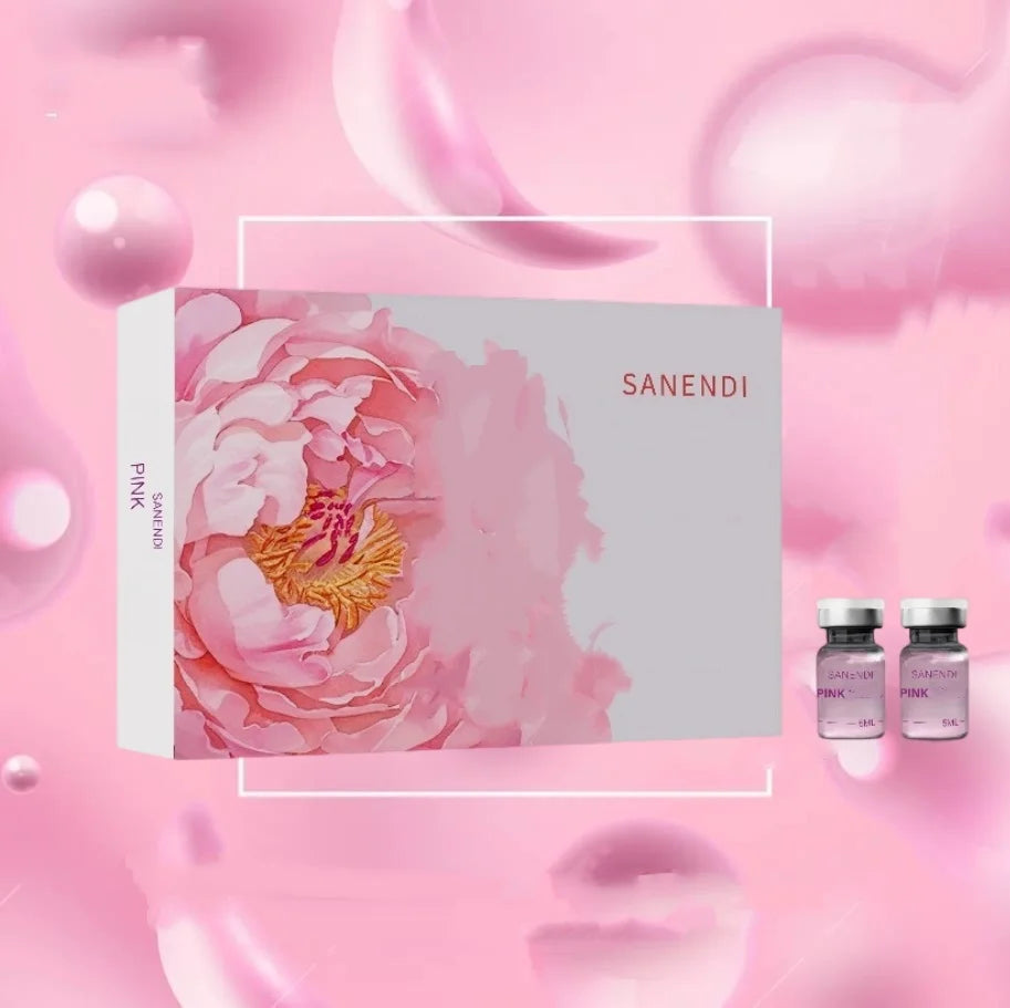 SANENDI Pink Glow Hydrating Facial Serum Set | 10 Vials